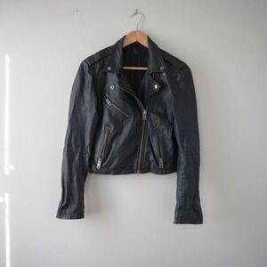 Topshop Boutique Lightweight Leather Jacket